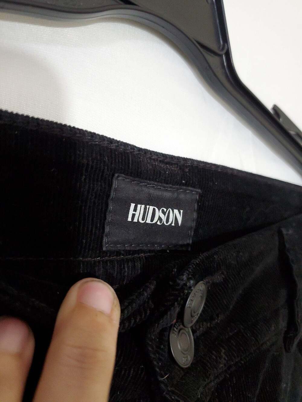 Hudson Signature Bootcut Corduroy Pants Black Size 27 - Picture 3 of 8